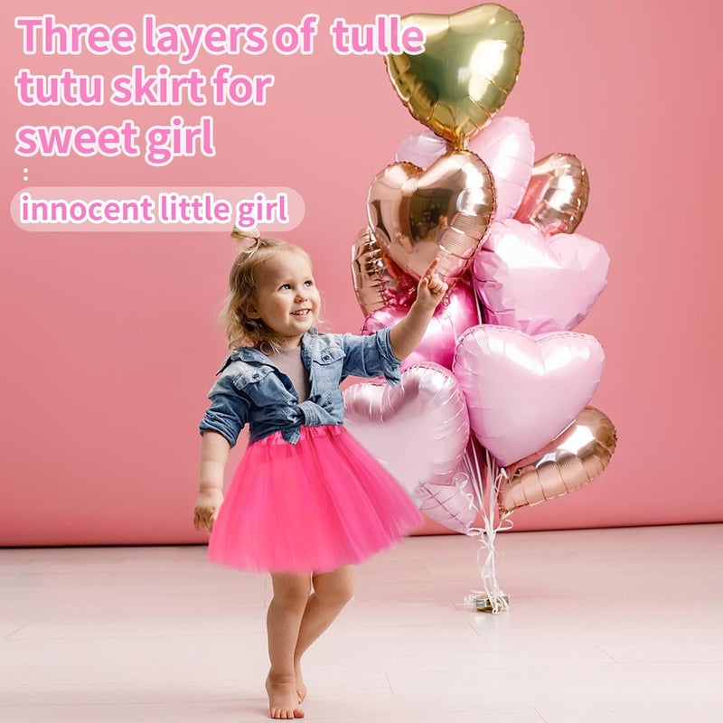 Lainlight Store Tutus for Girls 3 Layered Tulle Tutu Skirts for 4-12 Year, Birthday Dance Halloween Cosplay Party Supplies - Image 4